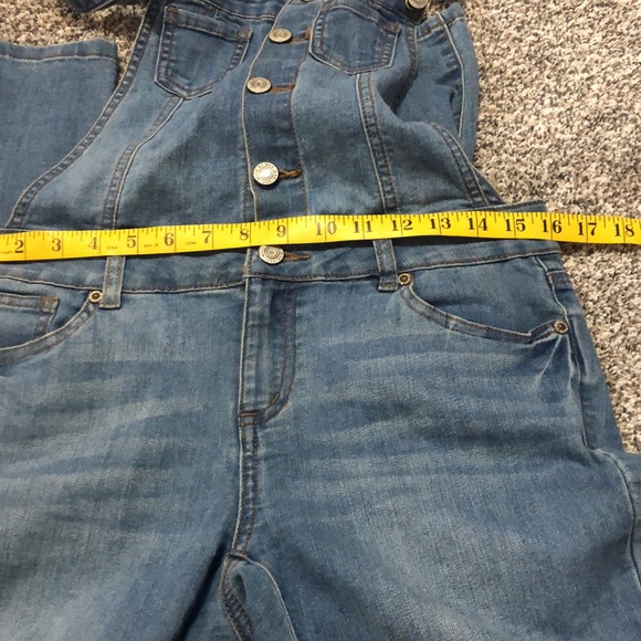 Wax Jeans bib overalls size med - Picture 11 of 12